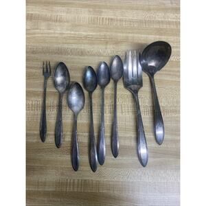 8 Pieces Oneida REVERIE Nobility Silver Plate 1937 Silverware Flatware